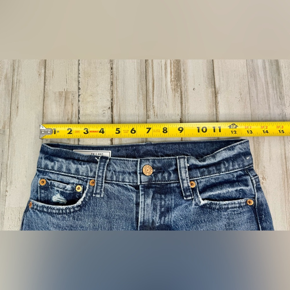 Gap Cheeky Straight Sky High Mid Rise Women Jeans - Size 24| 00R (26x25) - Picture 5 of 10